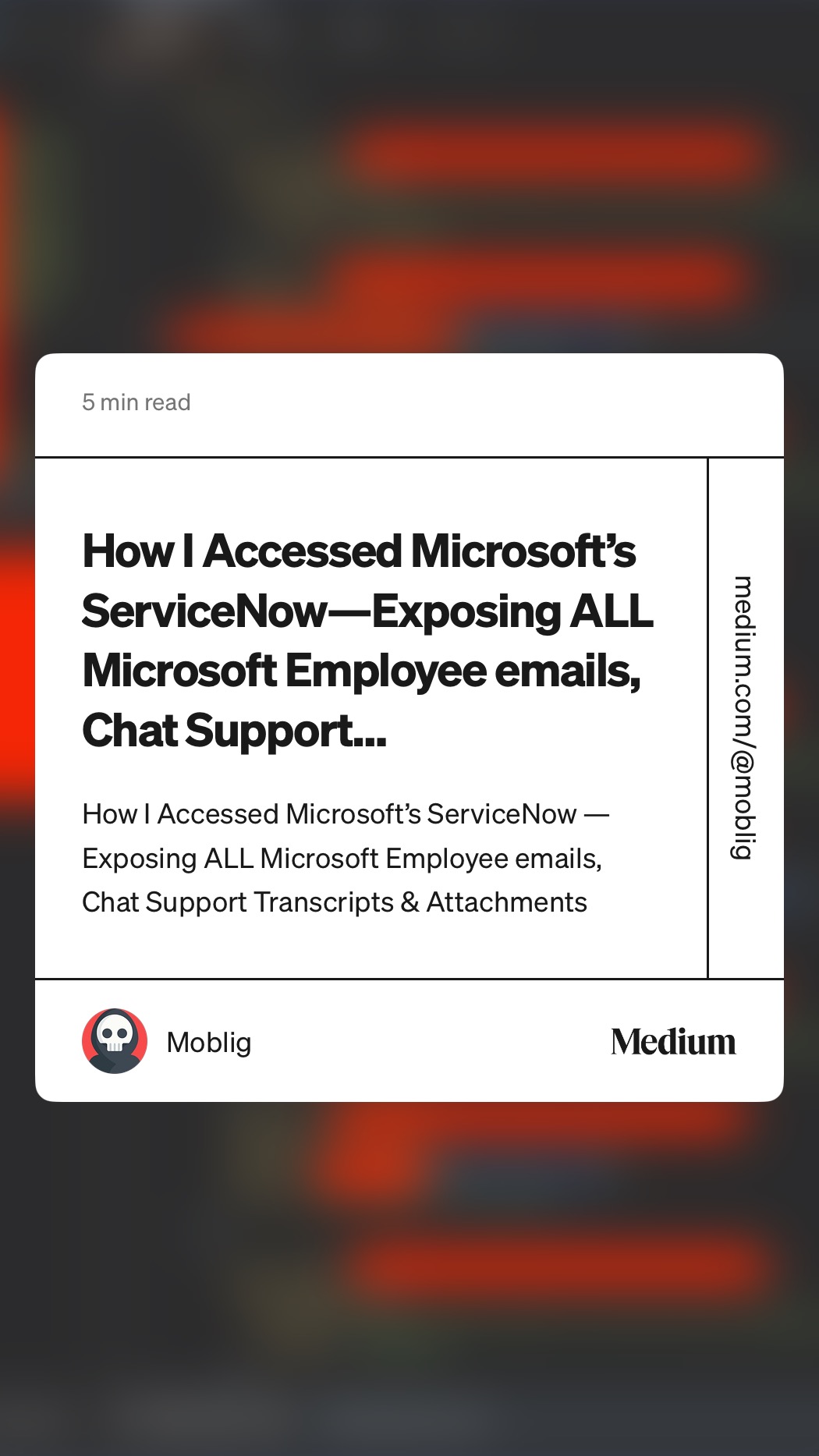 Microsoft ServiceNow Writeup